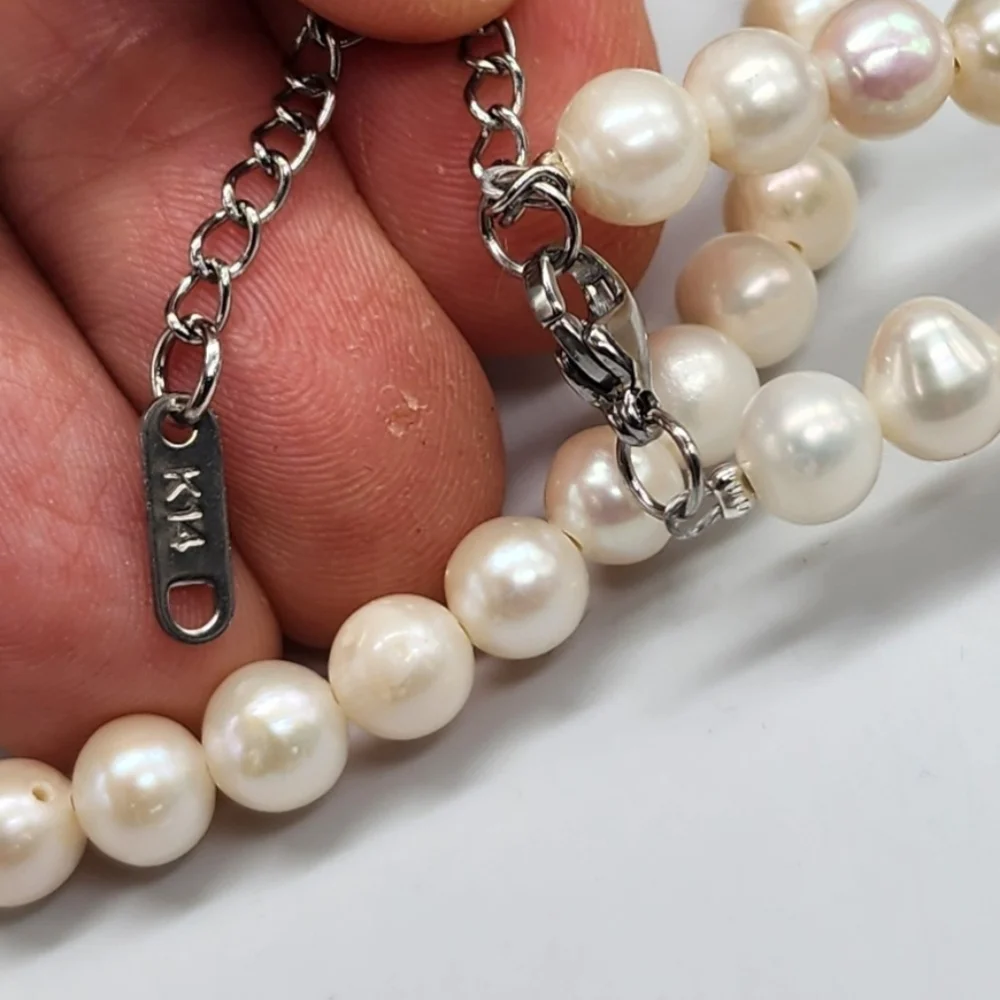 Men's Pearl Necklace Celebrity Men's Designer Natural Pearls for Man